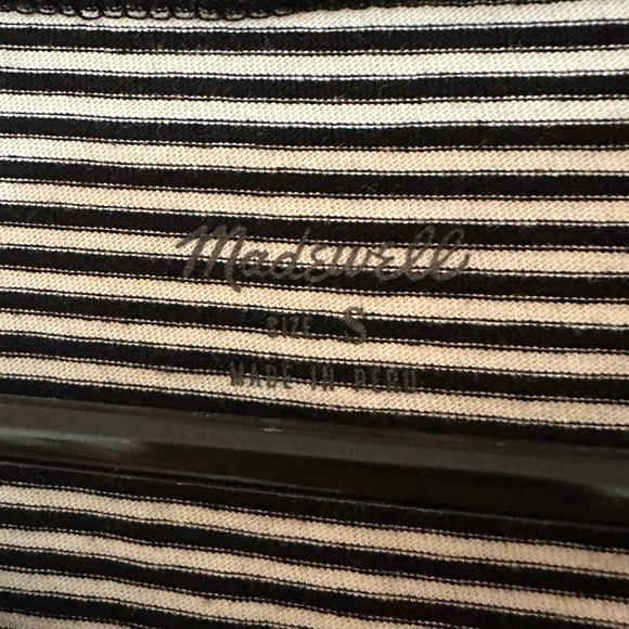 NWT Madewell Stripe Cotton Front Knot Crewneck Short Sleeve T-Shirt Size S - Picture 5 of 8